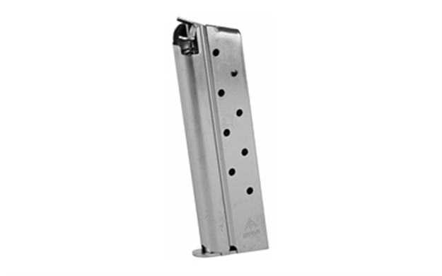 Picture of Mec-Gar Mgcggov38n Standard  Nickel Detachable 9Rd 38 Super For 1911 Government MGCGOV38N 765595105607