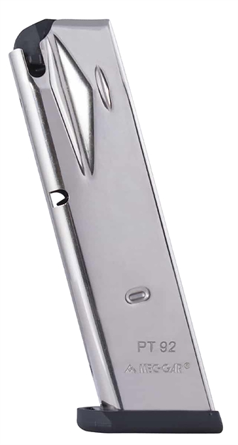 Picture of Mec-Gar Pt9215n Taurus Pt92/99  15Rd 9Mm Compatible W/ Taurus Pt92/99 Nickel MGPT9215N