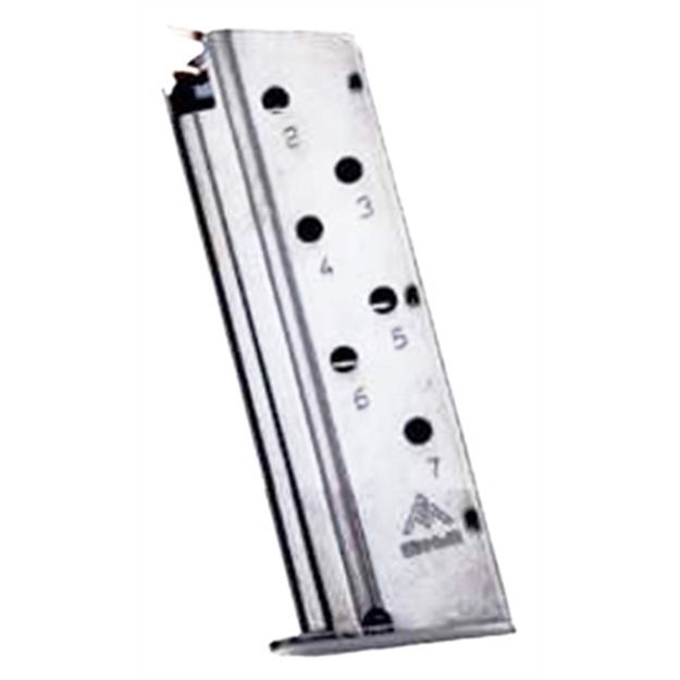 Picture of Mec-Gar Magazine 1911 Officers .40S&W 7Rd Nickel