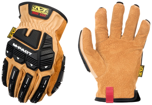 Picture of Mechanix Wear Ldmpc75008 M-Pact Driver F9-360 Tan Durahide Leather Small Elastic LDMP-C75-008