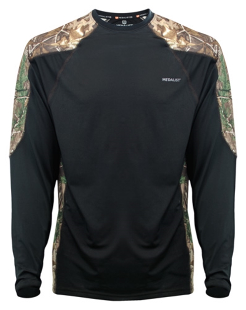 Picture of Medalist Performance Crew LS Level-2 Blk/Rt Camo Small