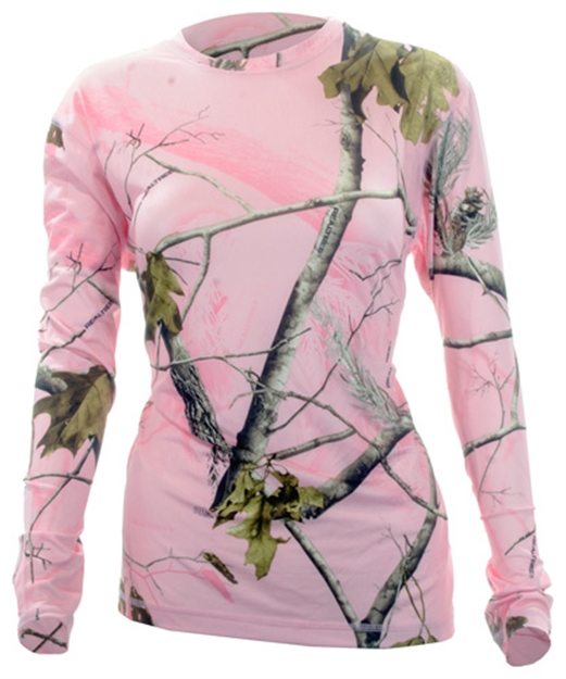 Picture of Medalist Womens Performance Crew LS Level-2 Pink Camo 2Xl