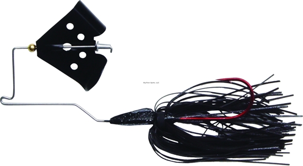 Picture of Mega Strike Cavitron Buzz Bait, 1/4 Oz, Black/Black Blade