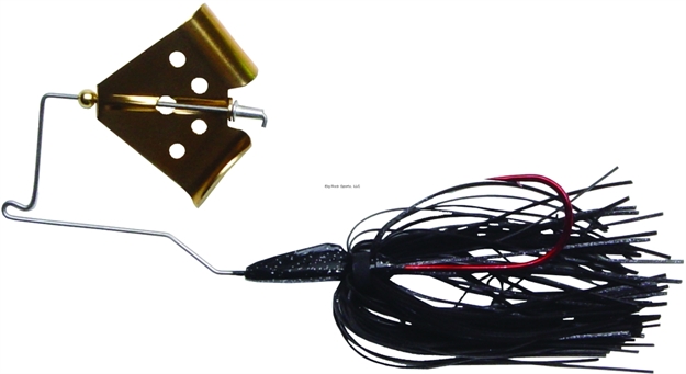 Picture of Mega Strike Cavitron Buzz Bait, 1/4 Oz, Black/Gold Blade