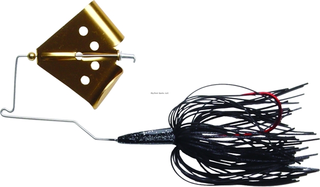 Picture of Mega Strike Cavitron Buzz Bait, 3/8 Oz, Black/Gold Blade