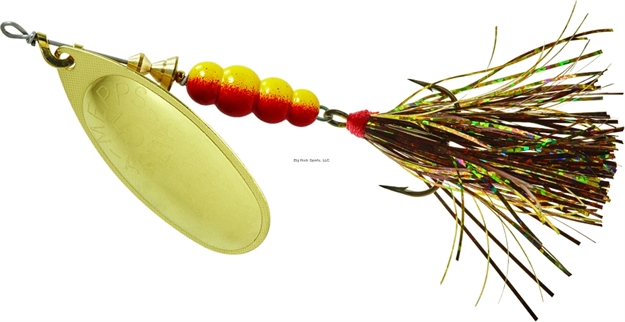 Picture of Mepps Aglia Flashabou In-Line Spinner 1/2 OZ Gold-Brown/Gold