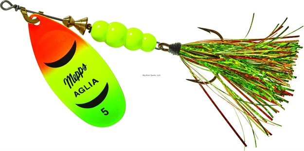 Picture of Mepps Aglia Flashabou In-Line Spinner 1/2 OZ Hot Fire Tiger