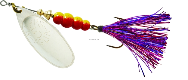 Picture of Mepps Aglia Flashabou In-Line Spinner 1/2 OZ Silver-Purple/Pink