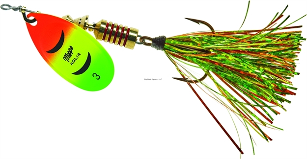 Picture of Mepps Aglia Flashabou In-Line Spinner 1/4 OZ Hot Fire Tiger
