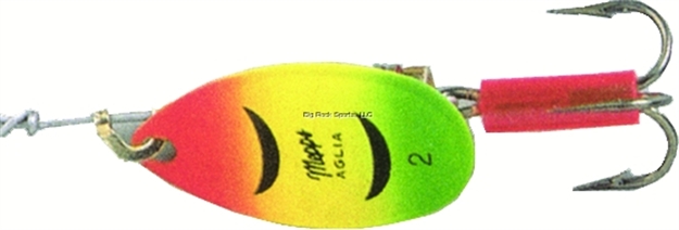 Picture of Mepps Aglia In-Line Spinner, 1/4 Oz, Plain Treble Hook, Hot Firetiger Blade