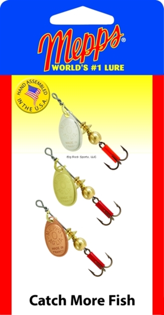 Picture of Mepps Aglia Spinner #1 Plain 3 Pack