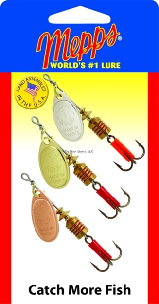 Picture of Mepps Aglia Spinner #1 Plain 3 Pack St1