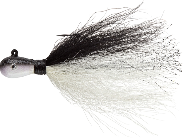 Picture of Mepps Bucktail Jig - Black/White 1/8Oz