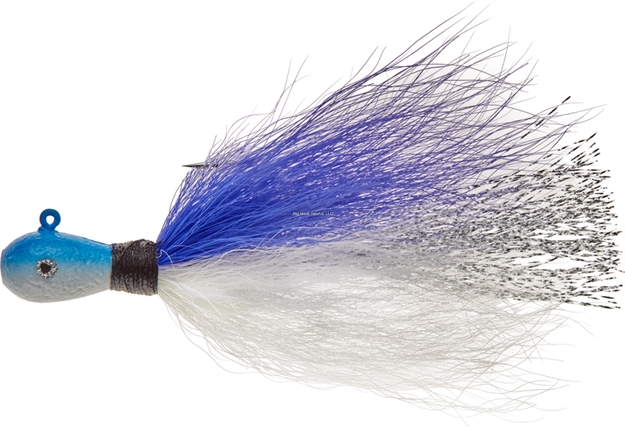 Picture of Mepps Bucktail Jig - Blue/White 1/8Oz