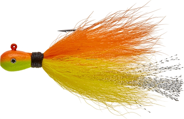 Picture of Mepps Bucktail Jig - Orange/Yellow 1/8Oz