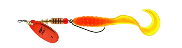 Picture of Mepps Comet Combo 1/4Oz Orange Platium-Chartreuse/Orange Core