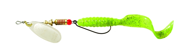 Picture of Mepps Comet Combo 1/4Oz Silver-Neon Chartreuse Flake