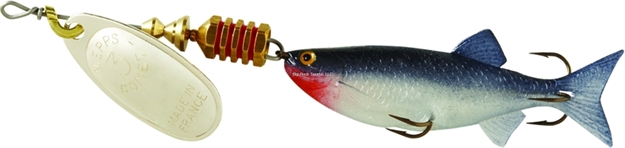 Picture of Mepps Comet Mino In-Line Spinner, 2 1/2", 5/16 Oz, Silver Blade With Shad Mino, Floating