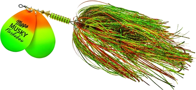 Picture of Mepps Double Blade Musky Flashabou 1 1/2 OZ Hot Firetiger-Firetiger