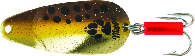 Picture of Mepps Little Wolf Spoon, 1/4 Oz, Plain Treble Hook, Brown Trout