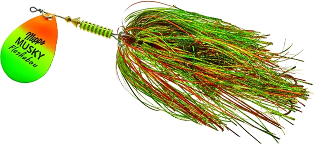 Picture of Mepps Musky Flashabou In-Line Spinner 1 1/2 OZ Hot Firetiger-Firetiger