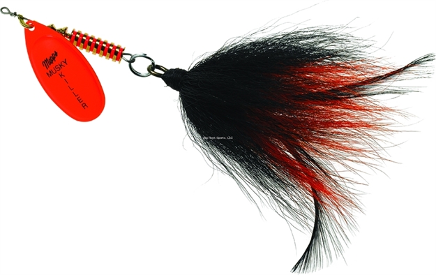 Picture of Mepps Musky Killer In-Line Spinner-3/4 OZ Hot Orange-Blk/Orng