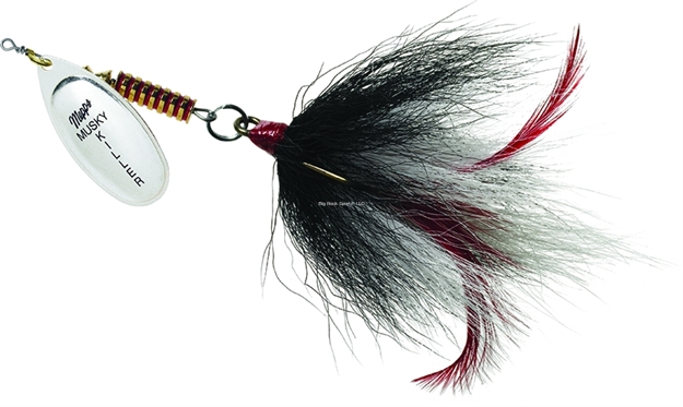 Picture of Mepps Musky Killer In-Line Spinner-3/4 OZ Silver-Black/White