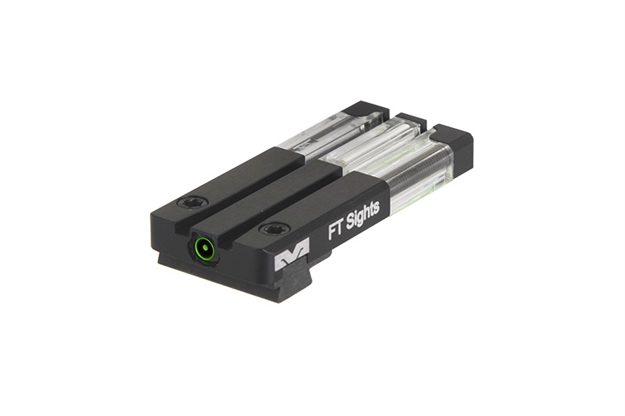 Picture of  Meprolight Usa 631163108 FT Bullseye Rear Sight Green/Tritium Fiber Optic, Black Frame, Fits Sig Sauer P365, Dovetail 810013521115
