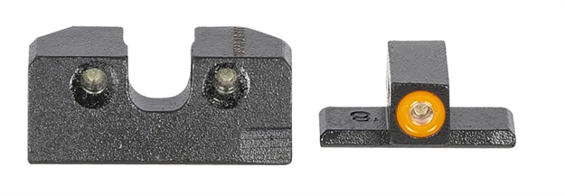 Picture of Meprolight Usa 408893131 Hyper-Bright Day/Night Tritium Sights FN Fixed Tritium Orange Green Black Frame