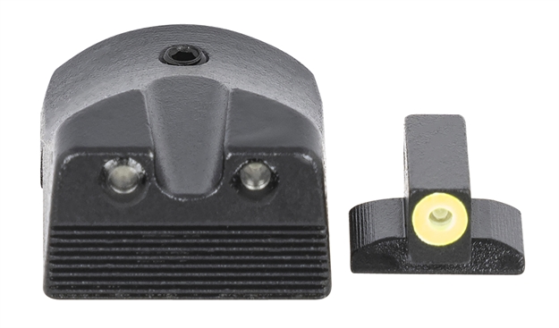 Picture of Meprolight Usa 412183121 Hyper-Bright Day/Night Tritium Sights Kimber 1911 Fixed Tritium Yellow Green Black Frame