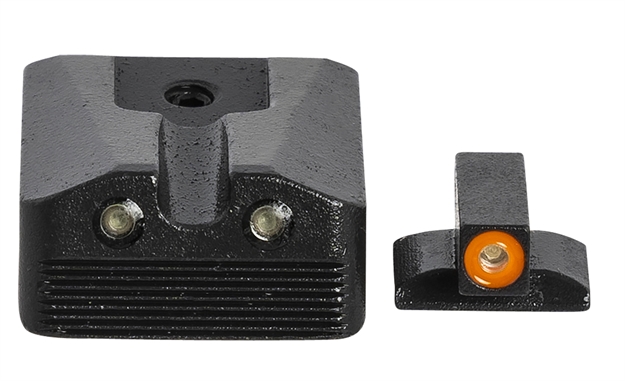 Picture of Meprolight Usa 412213131 Hyper-Bright Day/Night Tritium Sights Kimber 1911 Wedge Fixed Tritium Orange Green Black Frame