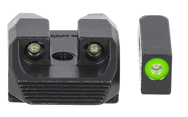 Picture of Meprolight Usa 412313111 Hyper-Bright Day/Night Tritium Sights Kimber K6 & Dasa Revolver Tritium Green Green Black Frame