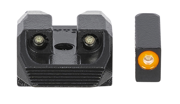 Picture of Meprolight Usa 412313131 Hyper-Bright Day/Night Tritium Sights Kimber K6 & Dasa Revolver Tritium Orange Green Black Frame