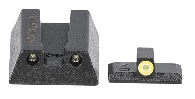 Picture of Meprolight Usa 415453121 Hyper-Bright Day/Night Tritium Sights Hk45/45C/Vp9 Fixed Tritium Yellow Green Black Frame