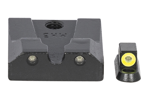 Picture of Meprolight Usa 477863121 Hyper-Bright Day/Night Tritium Sights CZ P10 Fixed Tritium Yellow Green Black Frame
