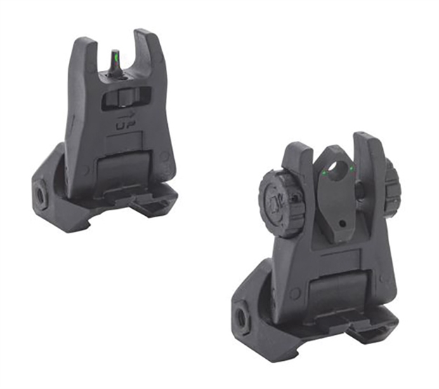 Picture of Meprolight Usa 404100 Fubs Sight Set Black Ar-15 Flip UP Green Tritium Front/Green Tritium Rear 403100 810013521665