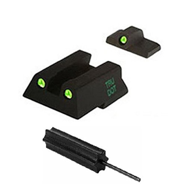 Picture of Meprolight Usa 115453101 Tru-Dot  Black | Green Tritium Front Sight Green Tritium Rear Sight Set ML11545