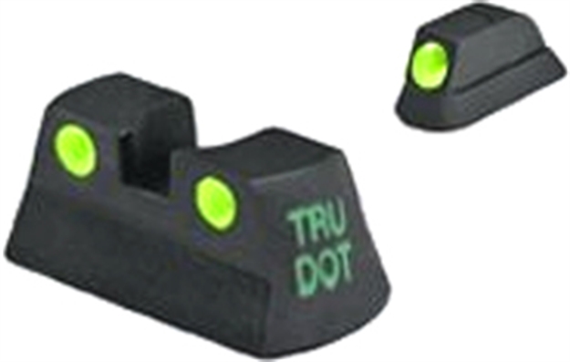 Picture of Meprolight Usa 177763101 Tru-Dot  Black | Green Tritium Front Sight Green Tritium Rear Sight Set ML17777