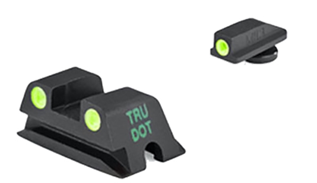 Picture of  Meprolight Usa 188023101 Tru-Dot  Black | Green Tritium Front Sight Green Tritium Rear Sight Set