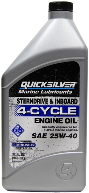 Picture of Mercury 4 Stroke 25W40 Mineral Marine Oil QT
