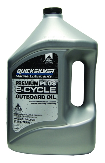 Picture of Mercury Outboard Motor Oil Gal 2-Cycle QS Premium Plus