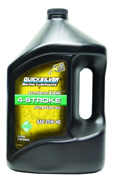 Picture of Mercury Outboard Motor Oil Gallon 4-Stroke Synthetic Blend