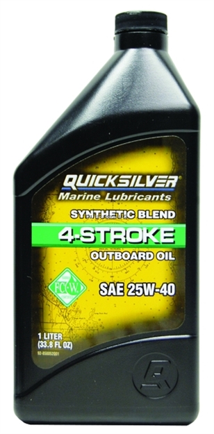 Picture of Mercury Outboard Motor Oil Quart 4-Stroke Synthetic Blend
