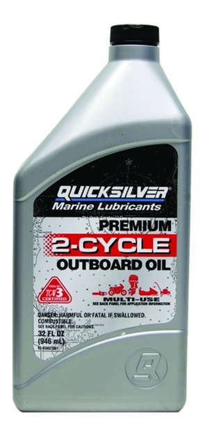 Picture of Mercury Quicksilver Outboard Motor Oil 32Oz 2-Cycle