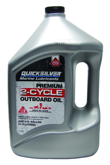 Picture of Mercury Quicksilver Outboard Motor Oil Gallon 2-Cycle