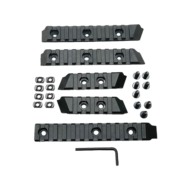 Picture of  Meta Tactical Llc Mtaaccrails Picatinny Accessory Rail Kit  Black Polymer, Includes 3.25" & 5.50" Length Sections For M-Lok Mount 081010818105
