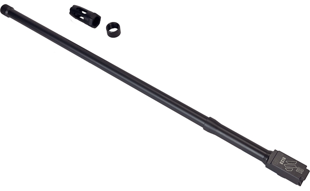 Picture of  Meta Tactical Llc Mtb19 Apex Replacement Barrel 9Mm Luger 16" Threaded Chrome Moly, Includes Muzzle Device & Thread Protector, Fits Glock 19 Gen 3-5/19X/45, P80 940C, Psa Dagger 810108181132