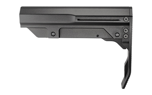 Picture of Mission First Tactical Bmsmilmtlbl Battlelink Minimalist Mil-Spec Stock Black Aluminum For Ar-15 Mil-Spec Buffer Tubes BMSMIL-MTL-BL