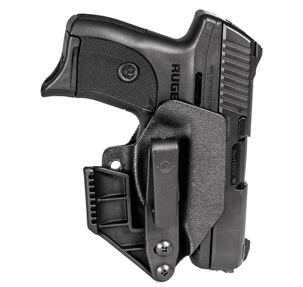Picture of  Mission First Tactical H2ruec9aiwbm Minimalist Holster Iwb Black Polymer Belt Clip Fits Ruger Ec9/Ec9s/Lc9/Lc9s Ambidextrous 814002024632