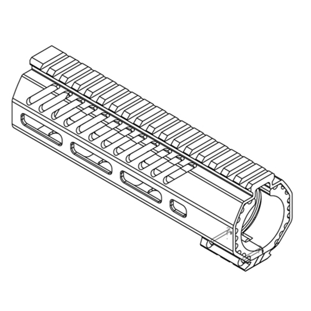 Picture of  Mission First Tactical Tmarff7mrs Tekko AR Free Float M-Lok Rail System 7" 6061 Aluminum Black Hard Coat Anodized 814002020863